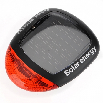 Sonnenenergie-Fahrrad-Fahrrad hinten Schwanz rot 2 LED 4-Mode-Licht-Lampe