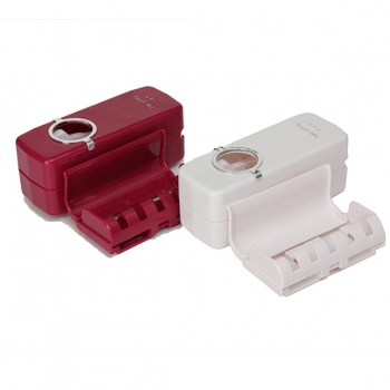 Honana BX-421 Wand-montierter automatischer Zahnpasta Spender mit fünf Zahnbürstenhalter Satz Badezimmer