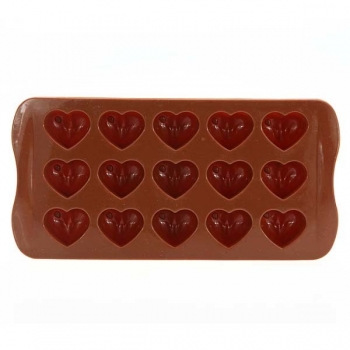 Herz Schokoladen-Kuchen-Plätzchen-Muffin-Süßigkeit-Gelee-Eis-Backen-Silikon-Form-Form