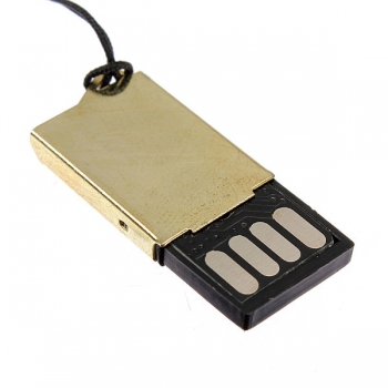 Goldener Rüstungs-USB 2.0 einzelnes Ablagefach Mikrosd tf Kartenleser