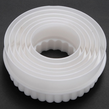 6PCS runde Form Kuchen, der Plätzchen Scherblöcke Formen