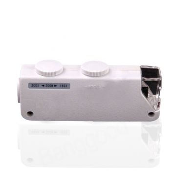 Handheld-160X-200X Zoomobjektiv LED Beleuchtete Taschen-Mikroskop-Lupe