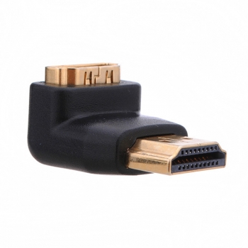 HDMI rechtwinklig 90 Grad Mann zum weiblichen Adapter Einfaßungs Koppler