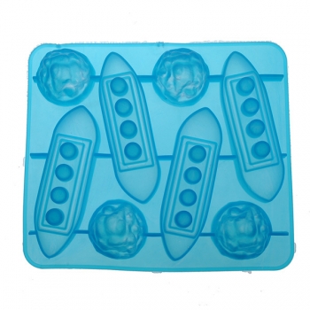 Silikon Titanic Shaped Ice Cube Trays Carving Form Cookie Form Multifunktions-Bar-Tool