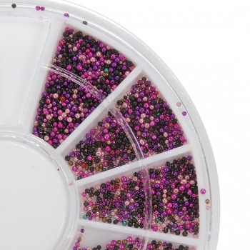 Mini Maniküre Caviar Nails Art Tips Metall Micro Kugel Korn Disc
