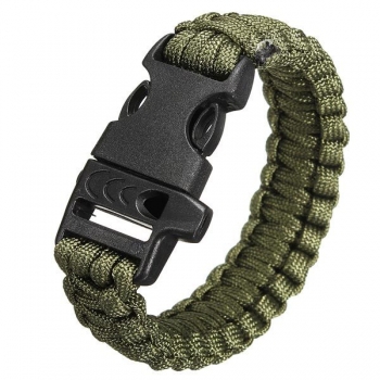 Multi-Color-Cord Außen Quick Release-Überlebens-Armband mit Whistle