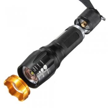 Elfeland XM-L T6 1600LM 5 Modi Zoomable LED Taschenlampe 1x18650