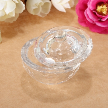 Glaskristall Cup Dish Arcylic Nail Art Flüssig Pulver Container