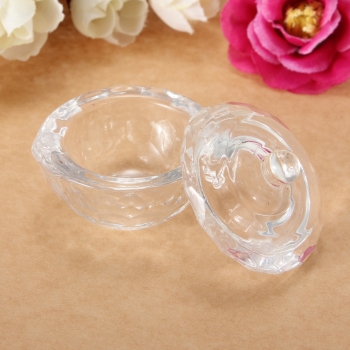 Glaskristall Cup Dish Arcylic Nail Art Flüssig Pulver Container