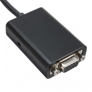 Hochauflösender Multimedia-Schnittstellen-Mann zum VGA-Buchsen-Konverter mit 2.5mm Audiobuchse