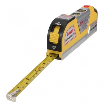 LV02 Laser Niveau Horizon Vertical Maßband 8FT Aligner Ruler