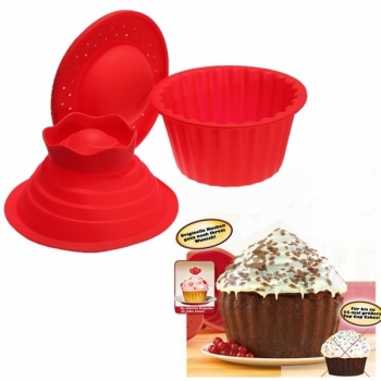 3pcs Big Top Cupcake Pan Riese Silikonformen Back Set