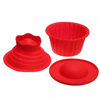 3pcs Big Top Cupcake Pan Riese Silikonformen Back Set