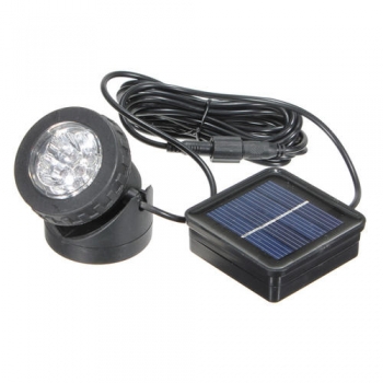 Wasserdicht IP68 solarbetriebene 6 LED Scheinwerfer Punkt Licht Lampe Pool