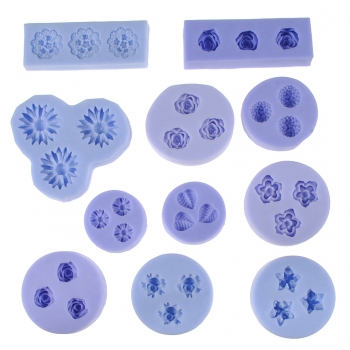 Schokolade Gelee 3D Form Mini Silikon Fondant DIY Blume Kuchen Form kreative Backen Accomsies