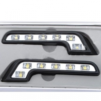 0.5w 6-LED weiße leichte Autotageszeit laufende Lampen