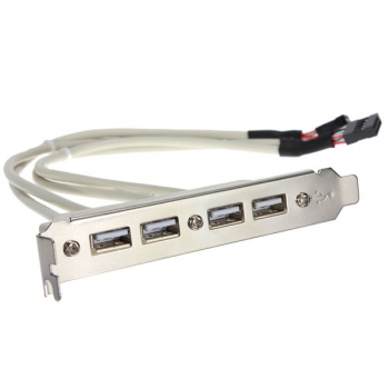 Mainboard 4-Port USB 2.0-Header-Host-Backup-Bracket-Erweiterung