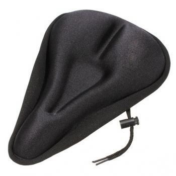 Fahrrad Silikon weiche Gel Sattel Sitzabdeckungs Kissen Auflage Schwarz