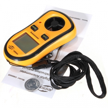 GM8908 Digital Pocket Windgeschwindigkeit Lehren Messinstrument Anemometer Thermometer