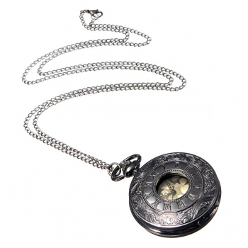 Retro Steampunk Art-Taschen-Uhr-römische Ziffer-Ketten-Uhr