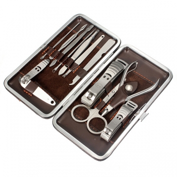 12pcs Nagel Sorgfalt Scherer Pedicure Pinzette Scheren Maniküre Set Kit