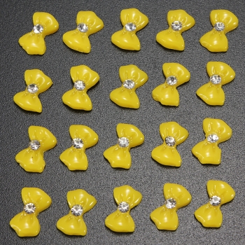 20PCS 3D Glitters Fliege Bowtie Rhinestones Nagel Kunst Dekoration
