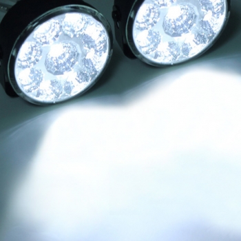 2x 9 LED Autonebelschlussleuchte Round Tagfahrlicht Tagfahrlicht