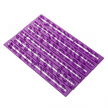 Anzahl Schreiben Kuchen Form Fondant Paste Gerade Rüschenrand Gum Mold