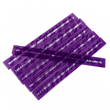 Anzahl Schreiben Kuchen Form Fondant Paste Gerade Rüschenrand Gum Mold