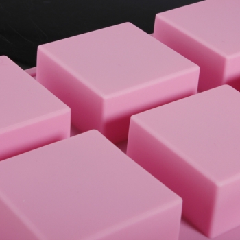 Silikon-6-Cavity-Platz Schokolade Gelee-Eis-Würfel-Kuchen-Form-Form