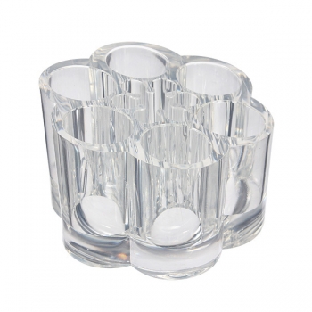  Acryl Klar Abgerundete Cosmetic Container Verfassungs Speicher Organisator