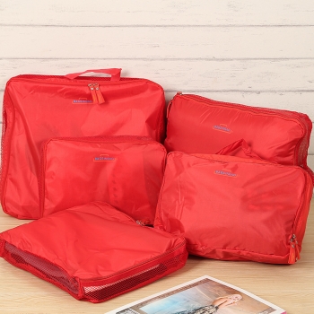 Honana HN-TB11 5 Stücke Reise Aufbewahrungstasche Nylon Gepäck Verpackung Organizer Koffer Reißverschluss Taschen