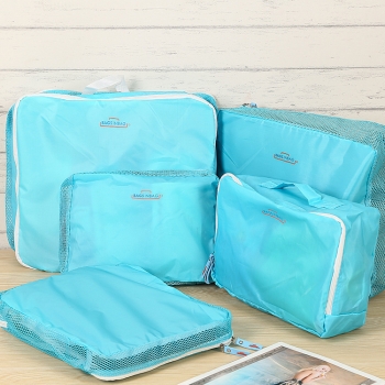 Honana HN-TB11 5 Stücke Reise Aufbewahrungstasche Nylon Gepäck Verpackung Organizer Koffer Reißverschluss Taschen