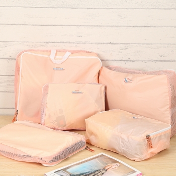 Honana HN-TB11 5 Stücke Reise Aufbewahrungstasche Nylon Gepäck Verpackung Organizer Koffer Reißverschluss Taschen