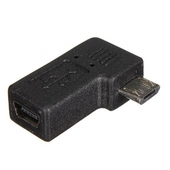 USB 2.0 5p Mikromann zum weiblichen Mini recht biegt Adapter um