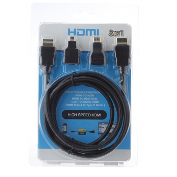 3 in 1 High Speed ??HDMI Kabel HD zum Micro HDMI Adapter + Kabelsatz