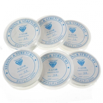 Elastische Stretchy Kristall Themen Korn Schmucksache Armband Schnur Schnur