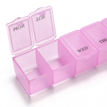 7 Grid Wöchentliche Pill Box Organizer Abnehmbare Lagerung Fall