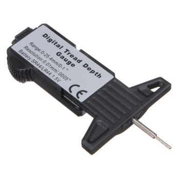 LCD Digitaler Tiefenmesser Reifen-Profiltiefenbremsbackenbelagverschleiß 0-25mm / 1 Zoll