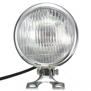 Chrom glänzend runden Motorrad Motor Bike Autocycle Scheinwerfer 12V