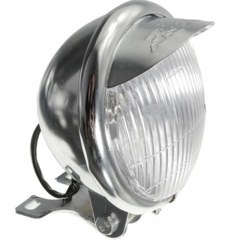 Chrom glänzend runden Motorrad Motor Bike Autocycle Scheinwerfer 12V