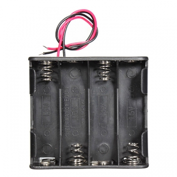 12V 8 x AA Batterie Clip Schlitz Halter Stapel Kasten Kasten 6 Zoll führt Draht