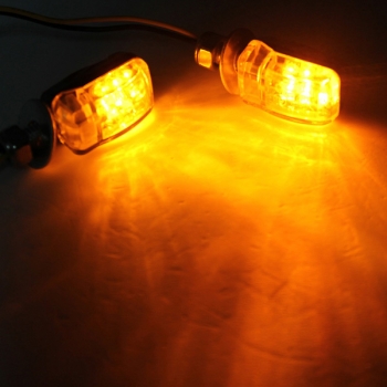 Bernstein 6 LED Mini Motorrad Blinker Blinker Blinker 
