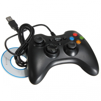 Doppelstoß Verdrahtete USB Spiel Kontrolle Joypad Für PC