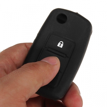 Weichen Silikon Fernschlagschlüsselanhänger Fall 3 Tasten für VW Seat Skoda