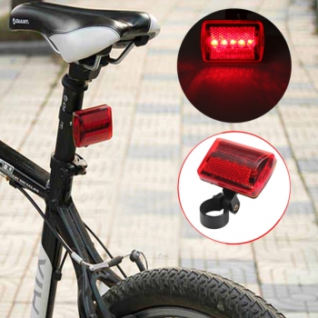 5 LED Fahrrad Rücklicht Fahrrad Rot Taschenlampe Rücklicht 7 Modi