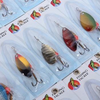 30x Metallfischen lockt Spinner Baits Assorted Angelhaken Tackle