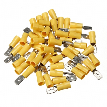 100pcs Männer & Frauen Isolierte Spade Crimpanschluss Draht Verbindungsstück