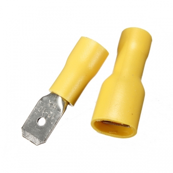 100pcs Männer & Frauen Isolierte Spade Crimpanschluss Draht Verbindungsstück