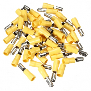 100pcs Männer &amp; Frauen Insulated Wire Gewehrkugel Crimp Verbindungsklemmen